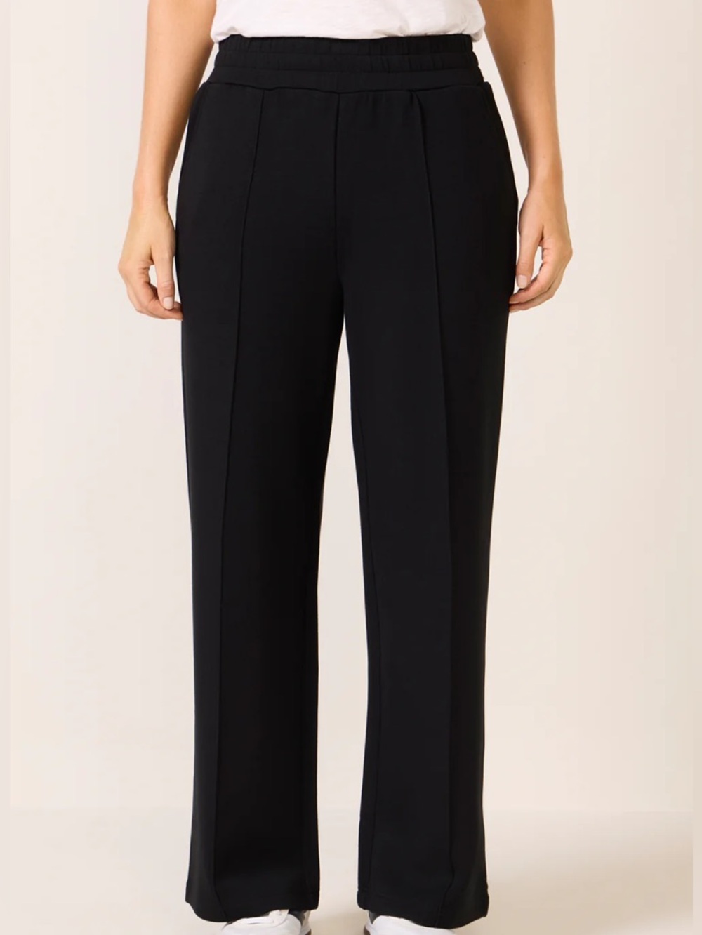 VARLEY Women’s The Wide Leg Pant, Black, Size: Large